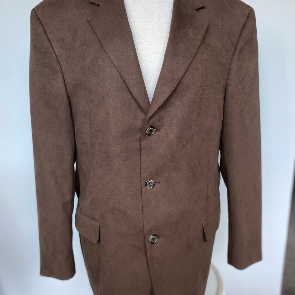Andrew Fezza Fusion  brown suede western blazer size 44R